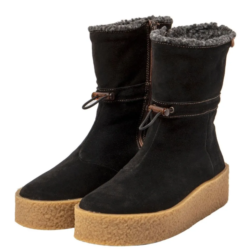 Botki damskie El Naturalista N5923 DOLMEN skórzane czarny