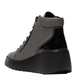 Botki damskie Fly London DICE 468 skórzane szary P601468001