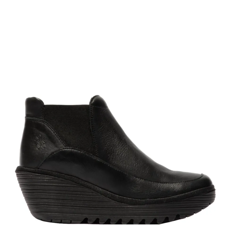 Botki damskie Fly London YOFI 507 skórzane czarny P501507000