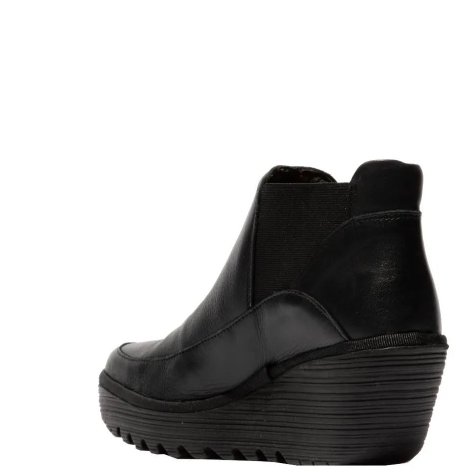 Botki damskie Fly London YOFI 507 skórzane czarny P501507000