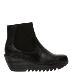 Botki damskie Fly London YADE 398 skórzane czarny P501398000