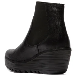 Botki damskie Fly London YADE 398 skórzane czarny P501398000