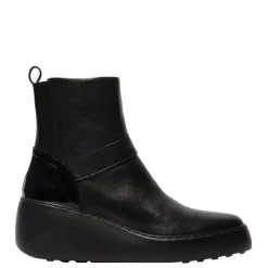 Botki damskie Fly London DOXE 604 skórzane czarny P601604000