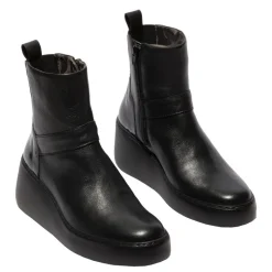 Botki damskie Fly London DOXE 604 skórzane czarny P601604000