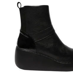 Botki damskie Fly London DOXE 604 skórzane czarny P601604000