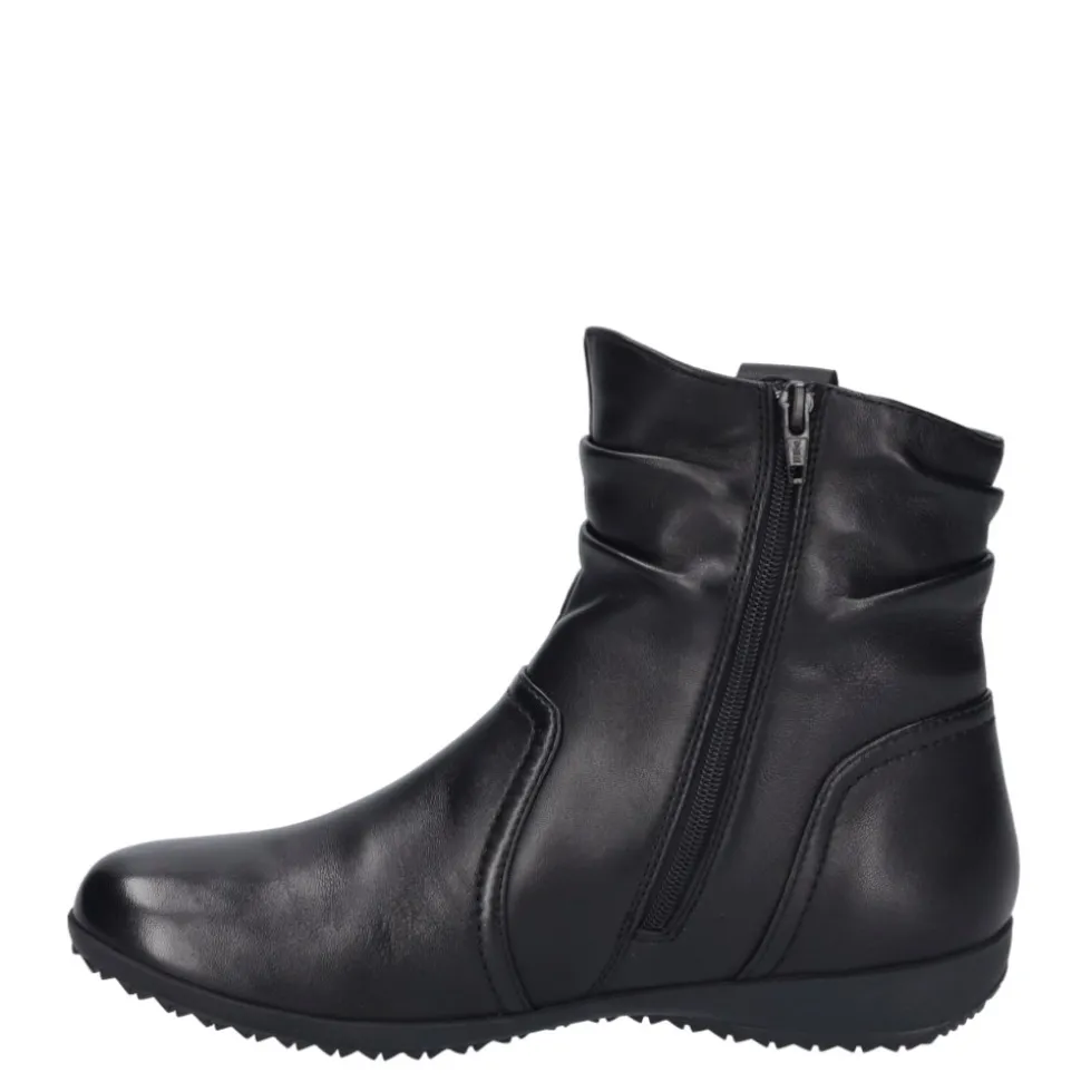 Botki damskie Josef Seibel NALY 63 skórzane czarny 79763 VL971 100