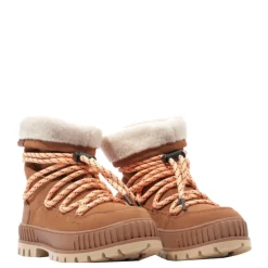 Buty damskie Palladium PALLASHOCK HIVER skórzane brązowy 94349-252