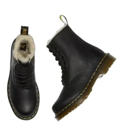 Buty Dr. Martens 1460 SERENA Black Burnished Wyoming Ocieplane 21797001