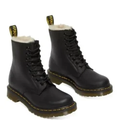 Buty Dr. Martens 1460 SERENA Black Burnished Wyoming Ocieplane 21797001