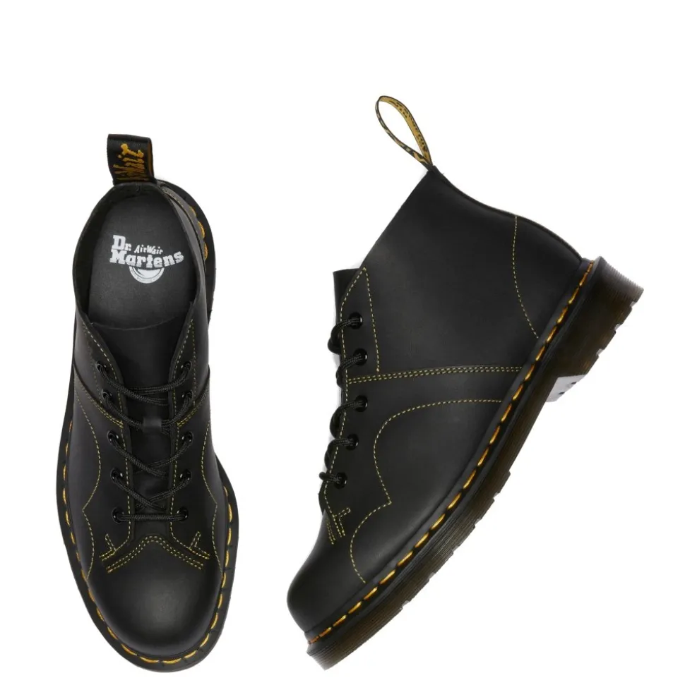 Buty Dr. Martens CHURCH MONKEY BOOTS Black Greasy 41089001