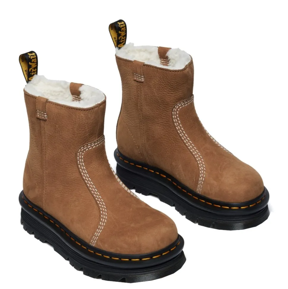 Buty Dr. Martens Zebzag Rigger WL Desert Brown Milled Nubuck WP 42023200