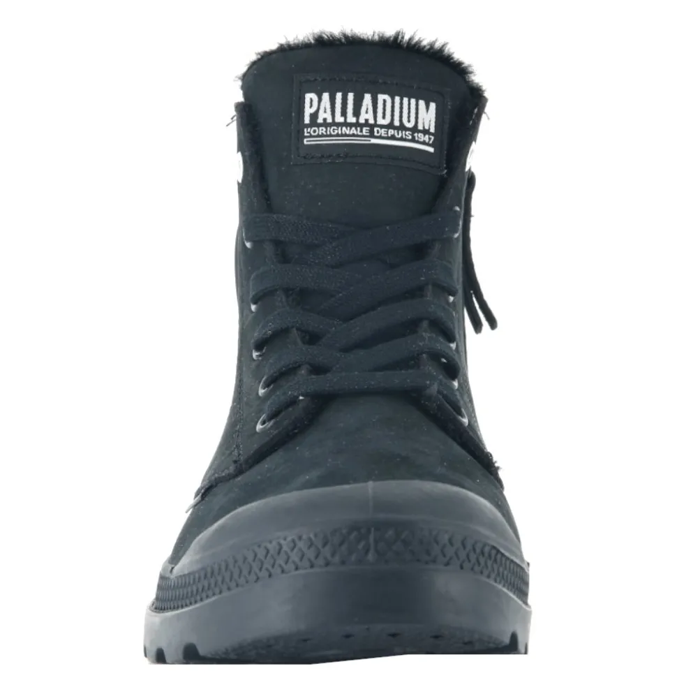 Buty męskie Palladium PAMPA HI ZIP WL skórzane czarny 05982-010