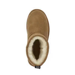 Buty śniegowce Emu AUSTRALIA SHARKY Mini skórzane brązowy W12434 Ocieplane