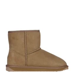 Buty śniegowce EMU AUSTRALIA STINGER MINI skórzane brązowy W10003 WATER RESISTANT Ocieplane