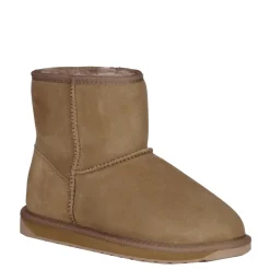 Buty śniegowce EMU AUSTRALIA STINGER MINI skórzane brązowy W10003 WATER RESISTANT Ocieplane