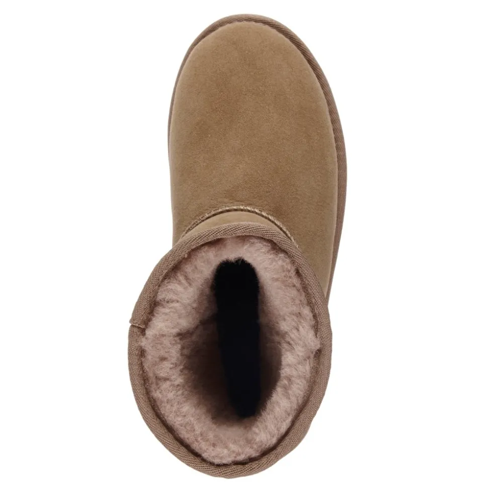 Buty śniegowce EMU AUSTRALIA STINGER MINI skórzane brązowy W10003 WATER RESISTANT Ocieplane