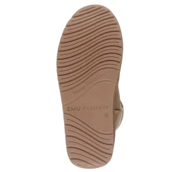 Buty śniegowce EMU AUSTRALIA STINGER MINI skórzane brązowy W10003 WATER RESISTANT Ocieplane