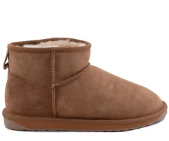 Buty śniegowce EMU AUSTRALIA STINGER MICRO skórzane brązowy WATER RESISTANT Ocieplane