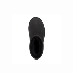 Buty śniegowce Emu AUSTRALIA SHARKY Mini skórzane czarny W12434 Ocieplane