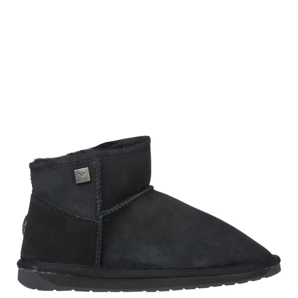 Buty śniegowce Emu AUSTRALIA PLATINUM SLIM DARLING skórzane czarny WP11875 WATER RESISTANT Ocieplane