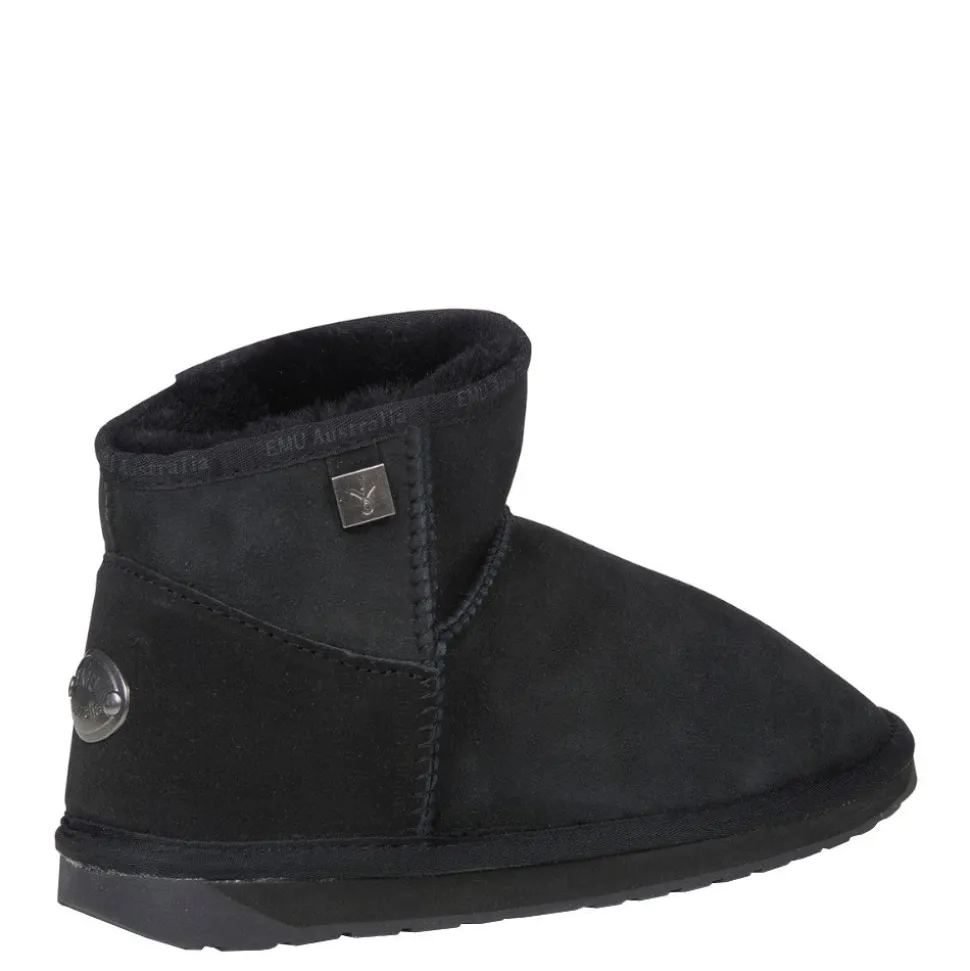 Buty śniegowce Emu AUSTRALIA PLATINUM SLIM DARLING skórzane czarny WP11875 WATER RESISTANT Ocieplane