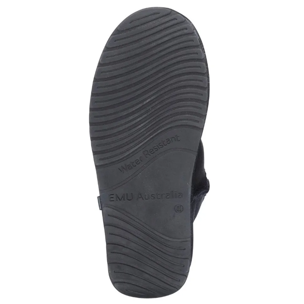 Buty śniegowce Emu AUSTRALIA PLATINUM SLIM DARLING skórzane czarny WP11875 WATER RESISTANT Ocieplane