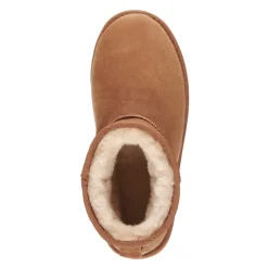 Buty śniegowce Emu AUSTRALIA STINGER MICRO Flatform skórzane brązowy W13082 Ocieplane