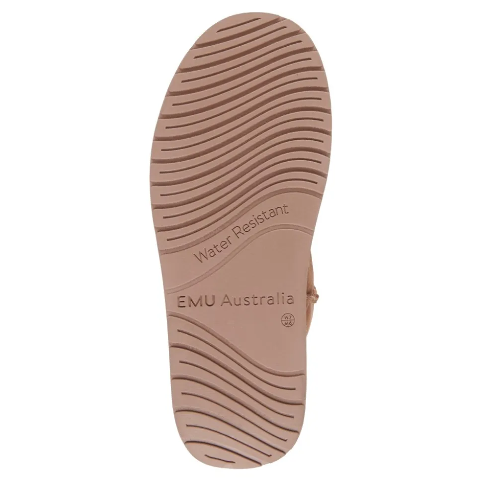 Buty śniegowce Emu AUSTRALIA STINGER MICRO Flatform skórzane brązowy W13082 Ocieplane