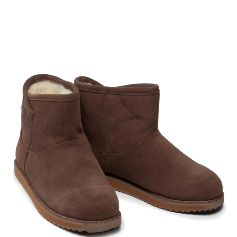 Buty śniegowce Emu AUSTRALIA DOFIDA MINI skórzane brązowy W12645 Ocieplane