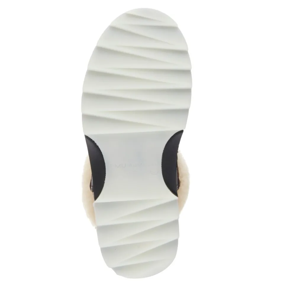 Buty śniegowce Emu AUSTRALIA BLURRED MICRO skórzane brązowy W13129 WATER RESISTANT Ocieplane