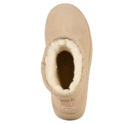 Buty śniegowce Emu AUSTRALIA STINGER MICRO Flatform skórzane brązowy W13082 Ocieplane