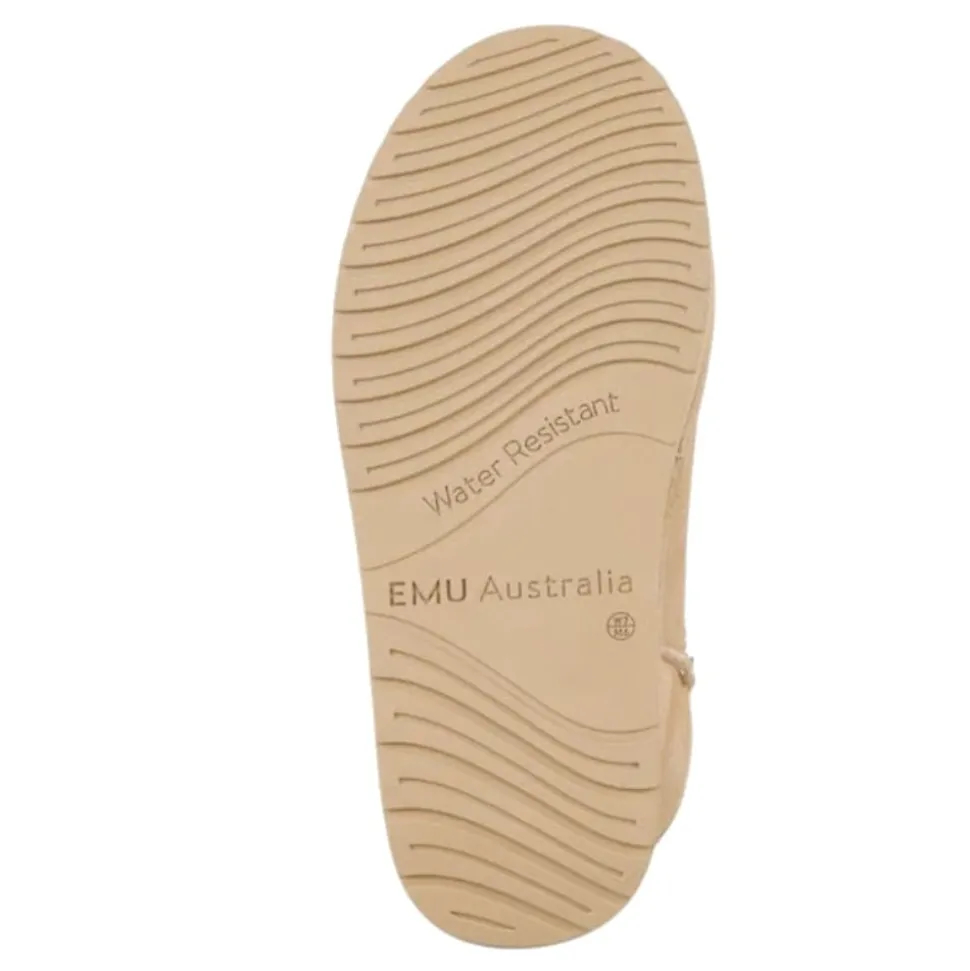 Buty śniegowce Emu AUSTRALIA STINGER MICRO Flatform skórzane brązowy W13082 Ocieplane