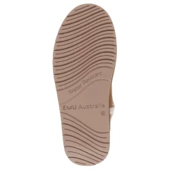 Buty śniegowce Emu AUSTRALIA STINGER KNIT Flatform skórzane brązowy W13143 Ocieplane