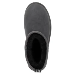 Buty śniegowce Emu AUSTRALIA SHARKY skórzane szary W12434 Ocieplane