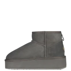 Buty śniegowce Emu AUSTRALIA STINGER MICRO Flatform skórzane szary W13082 Ocieplane