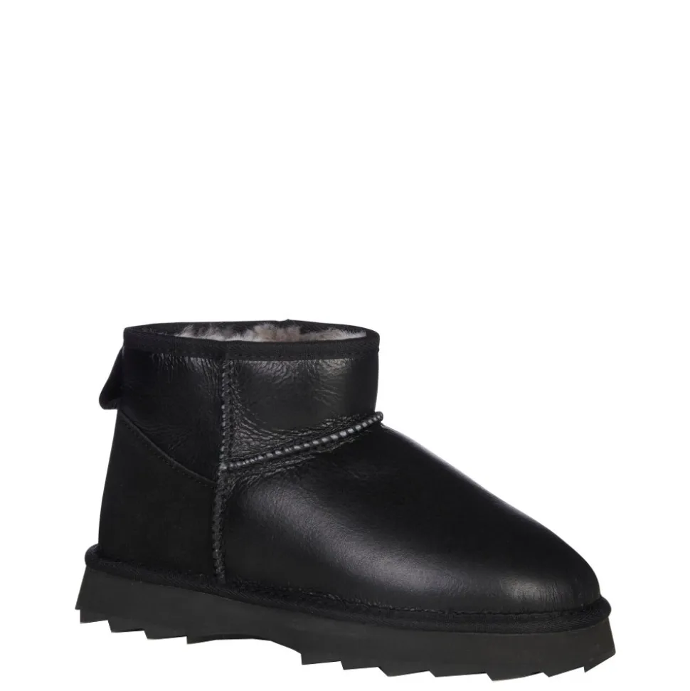 Buty śniegowce Emu AUSTRALIA SHARKY MICRO skórzane czarny W13154 Ocieplane