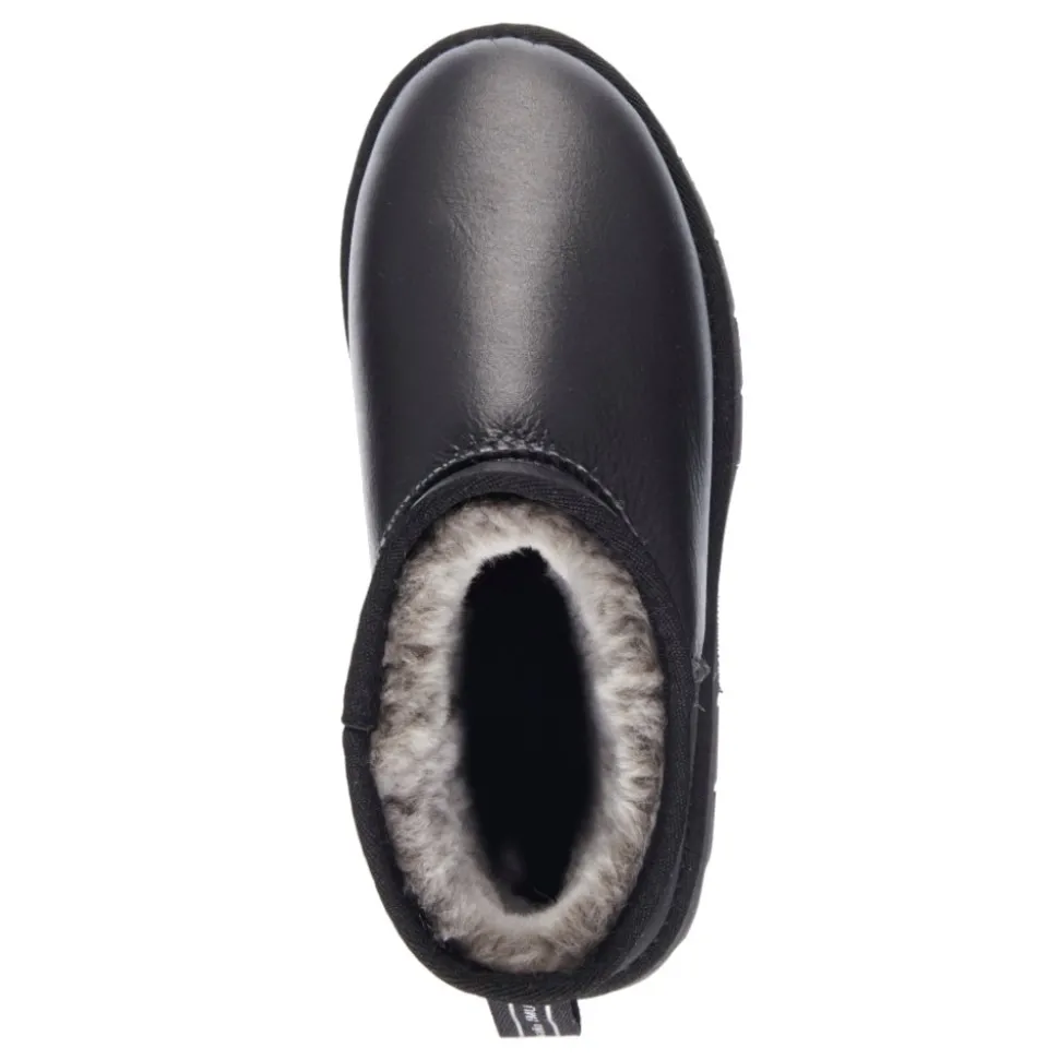 Buty śniegowce Emu AUSTRALIA SHARKY MICRO skórzane czarny W13154 Ocieplane