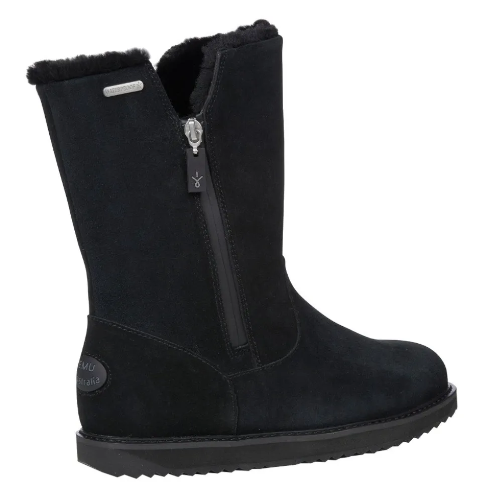 Buty śniegowce Emu AUSTRALIA GRAVELLY 2.0 skórzane czarny W12985 Ocieplane