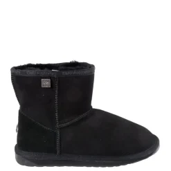 Buty śniegowcy Emu AUSTRALIA PLATINUM STINGER SLIM MINI skórzane czarny WP20003 WATER RESISTANT Ocieplane