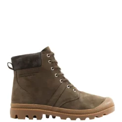 Buty Palladium PALLABROUSSE CUFF WATERPROOF+ skórzane brązowy 77982-236