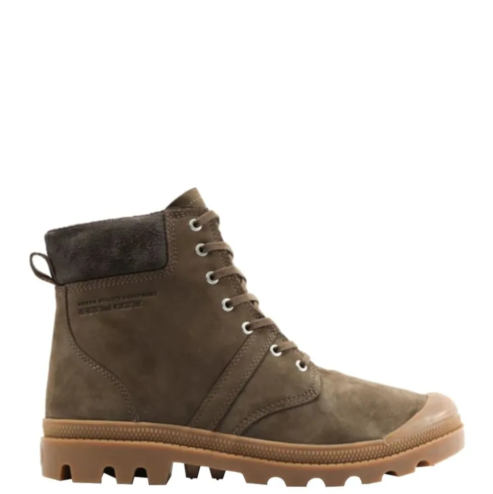 Buty Palladium PALLABROUSSE CUFF WATERPROOF+ skórzane brązowy 77982-236