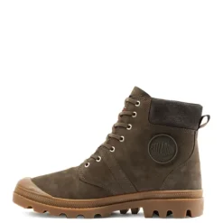 Buty Palladium PALLABROUSSE CUFF WATERPROOF+ skórzane brązowy 77982-236