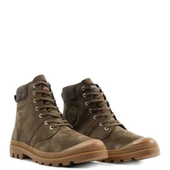 Buty Palladium PALLABROUSSE CUFF WATERPROOF+ skórzane brązowy 77982-236