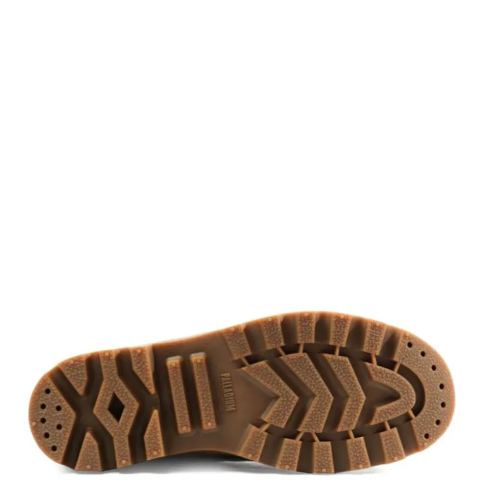 Buty Palladium PALLABROUSSE CUFF WATERPROOF+ skórzane brązowy 77982-236