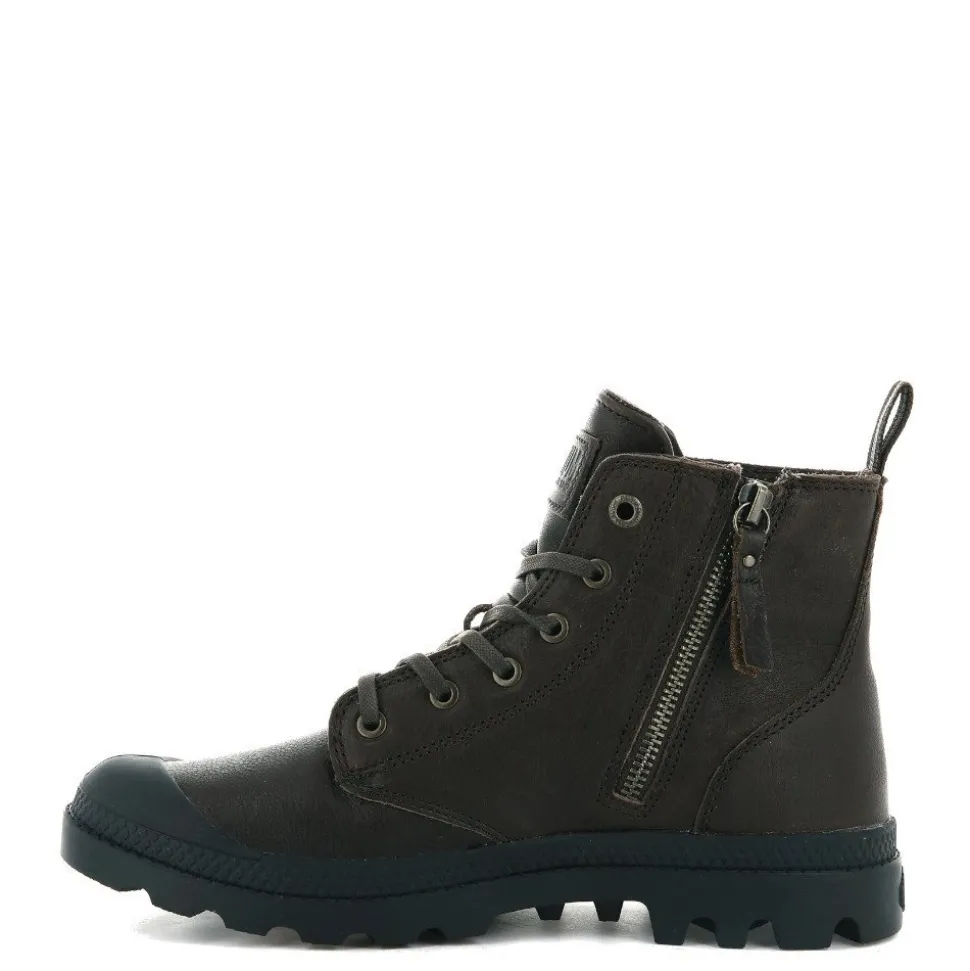 Buty Palladium PAMPA ZIP LEATHER ESS skórzane brązowy 76888-248