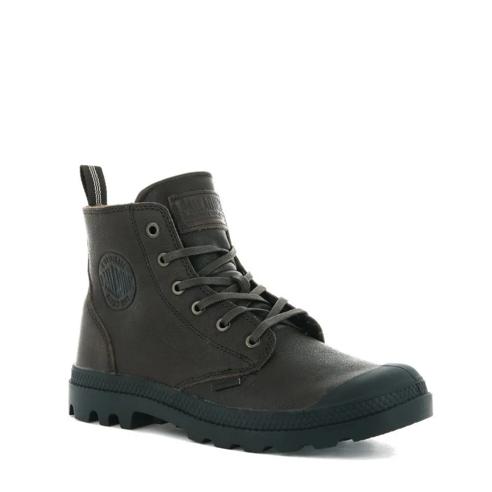 Buty Palladium PAMPA ZIP LEATHER ESS skórzane brązowy 76888-248
