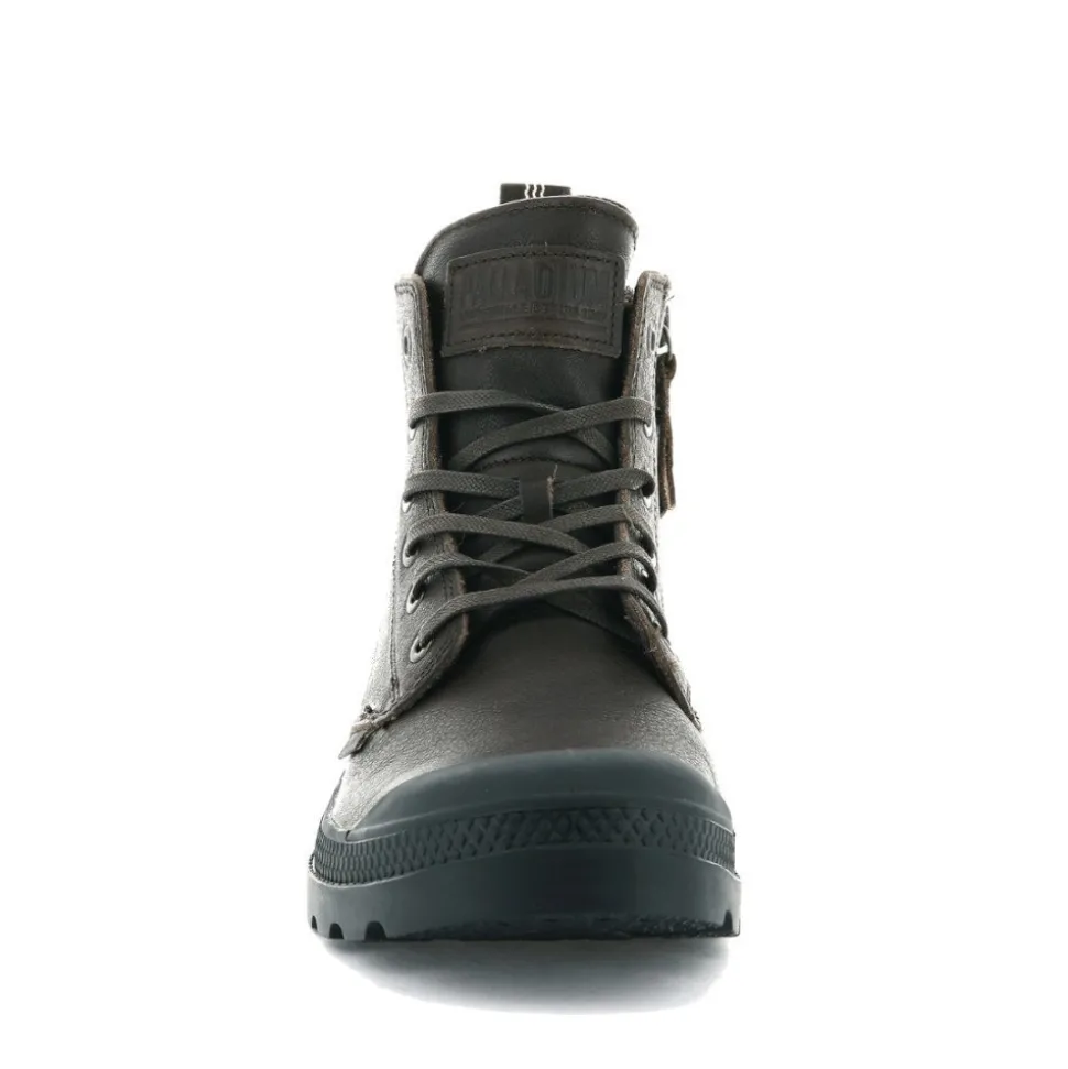 Buty Palladium PAMPA ZIP LEATHER ESS skórzane brązowy 76888-248