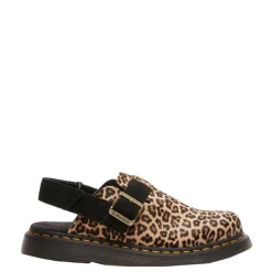 Buty z odkrytą piętą Dr. Martens JORGE II Light Tan+Black Mini Leopard Spot Hair On+EH Suede 41088200