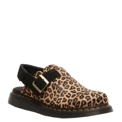 Buty z odkrytą piętą Dr. Martens JORGE II Light Tan+Black Mini Leopard Spot Hair On+EH Suede 41088200