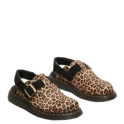 Buty z odkrytą piętą Dr. Martens JORGE II Light Tan+Black Mini Leopard Spot Hair On+EH Suede 41088200